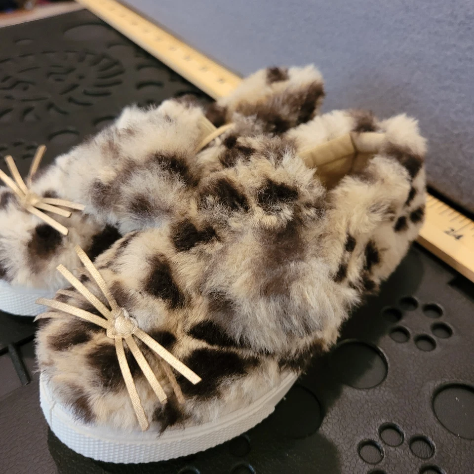 Capelli Ny Kids Kitty Shoes Leopard Print Faux fur C109 Toddler 7 - Image 3 of 4