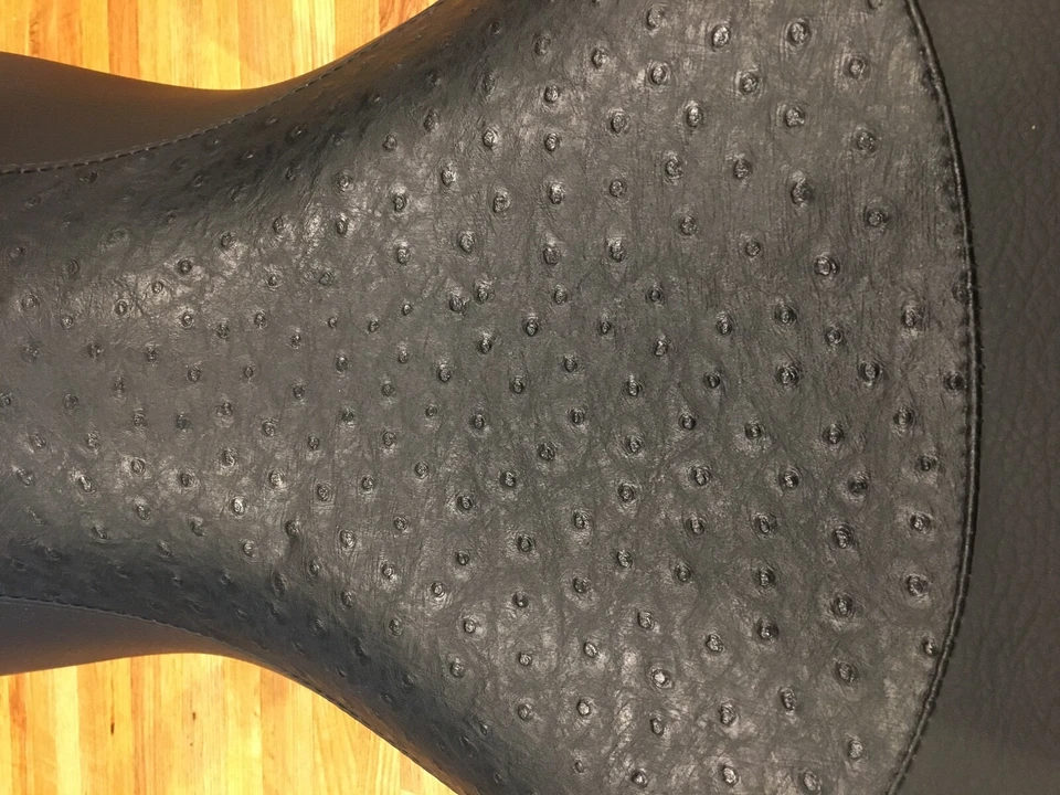 Asiento de cuero de avestruz original Tom Simmons (Phukko) para Ducati Hypermotard 08-12 Foto 2 de 4