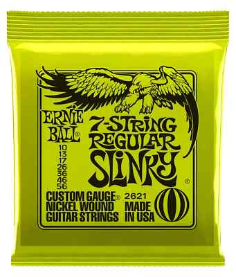 Ernie Ball 2621 Regular Slinky 7-String E-Gitarre Satz Saiten Strings 7-Saiter