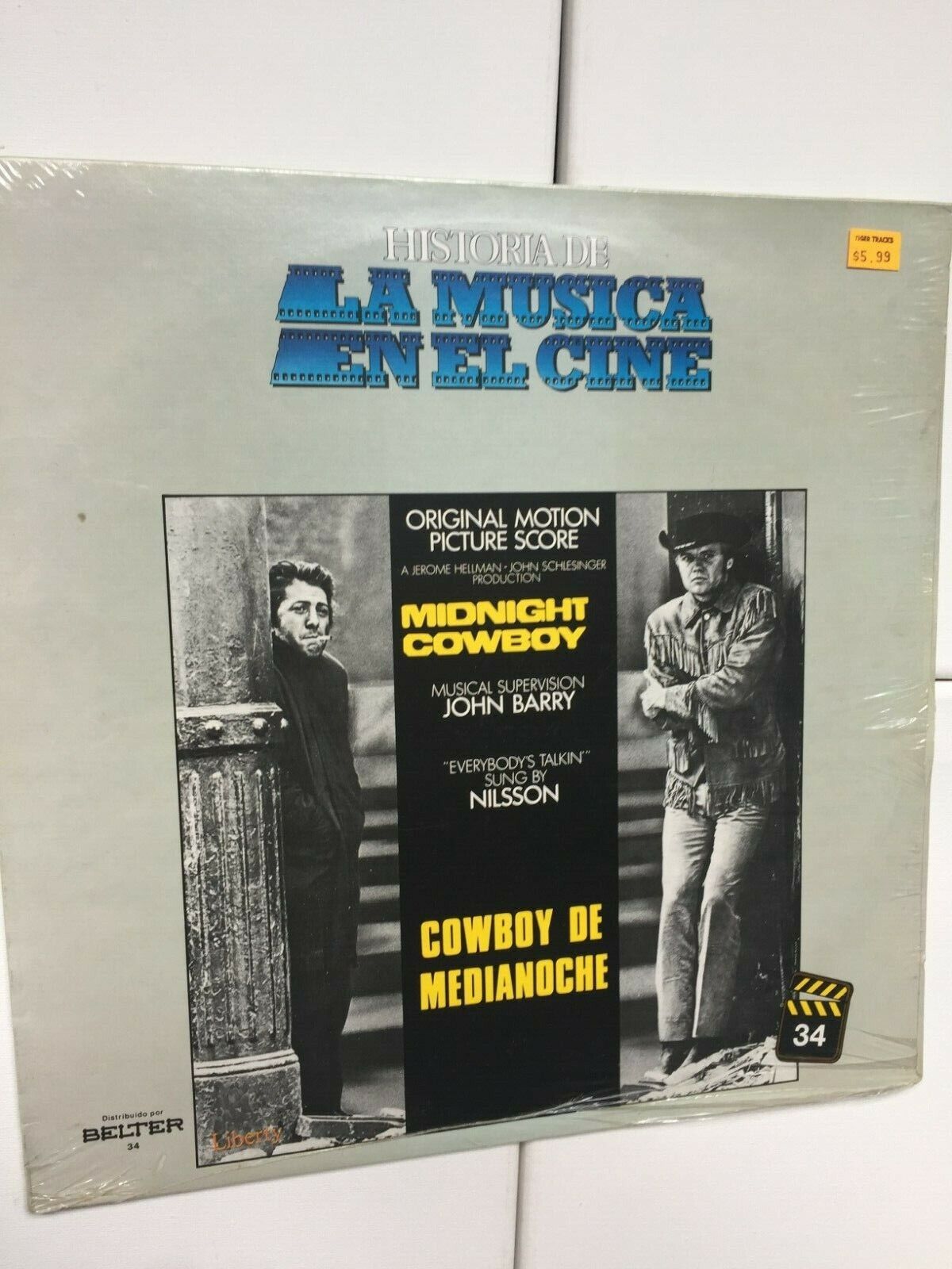 Midnight Cowboy LP - SOUNDTRACK sealed LA MUSICA EN EL CINE BELTER IMPORT  SPAIN