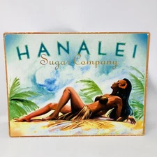 Hanalei Sugar Co. Poster Printed o Metal Sign Wall Art, Home Decor, Hawaii Pool