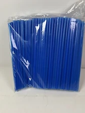 Blue Smoothie Straws 10”x.28” Package Of 250
