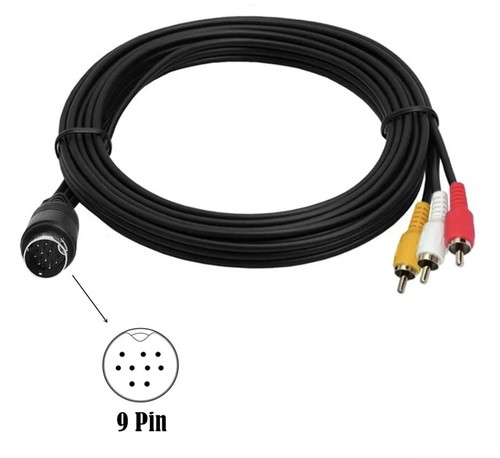 Mini DIN 9Pin to 3x RCA HDTV Composite Audio Video Cable | Male to Male | 1.8m - 第 6/8 張圖片