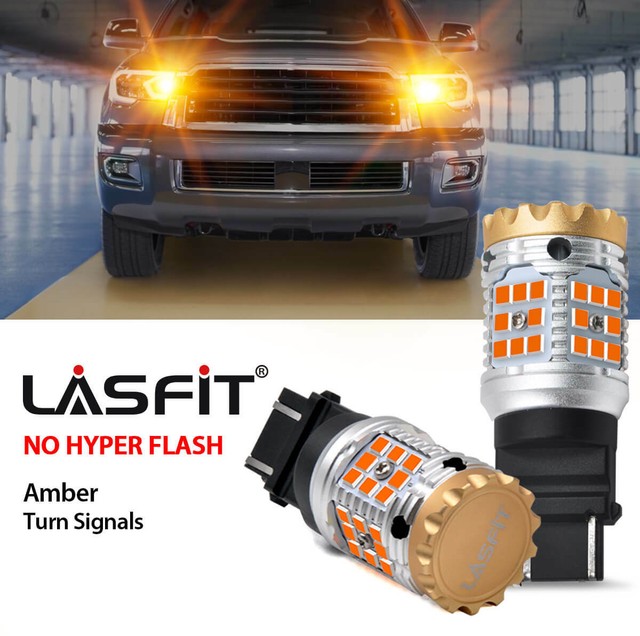 Front Turn Signal Light for Toyota Tundra 2005-2017 LED Bulb 3157 W