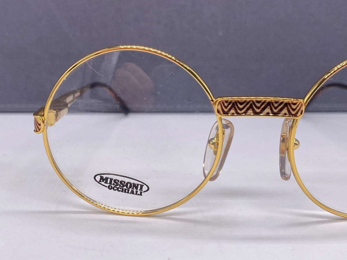 Missoni Gold Eyeglass Frames for sale | eBay display picture 3