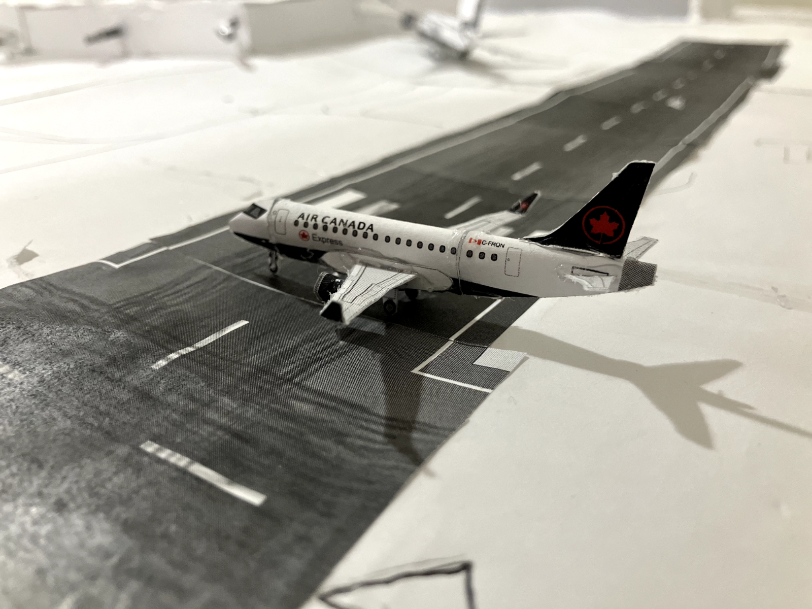 E175 Paper Model airplane model paper Air Canada Embraer E175 Enhanced winglets 1:350 | eBay