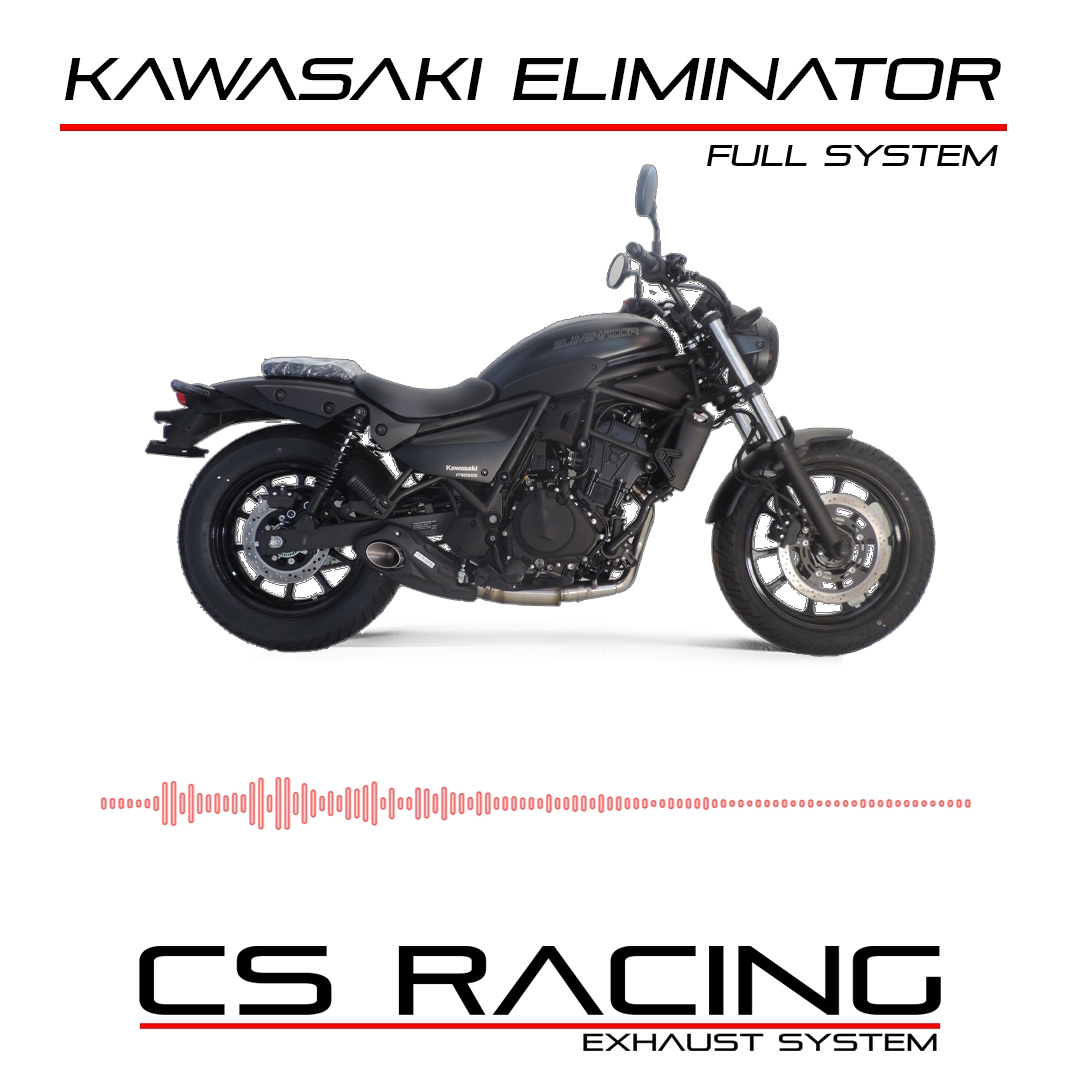 2023-on Kawasaki Eliminator 450/500 CS Racing Full Exhaust