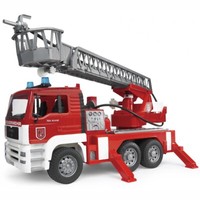 Bruder 02771 Man Feuerwehr Mit Drehleiter, Wasserpumpe Und Light And Sound Modul