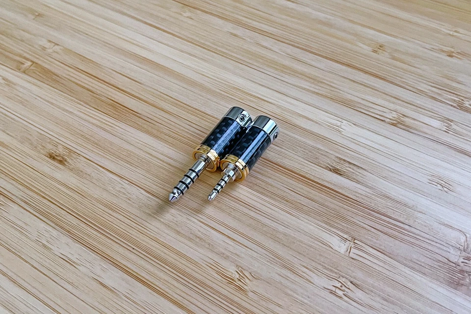 3.5mm TRS2.5mm TRRS 4.4mm TRRRS male Rhodium plated jack plug audio connector - Image 4 of 4