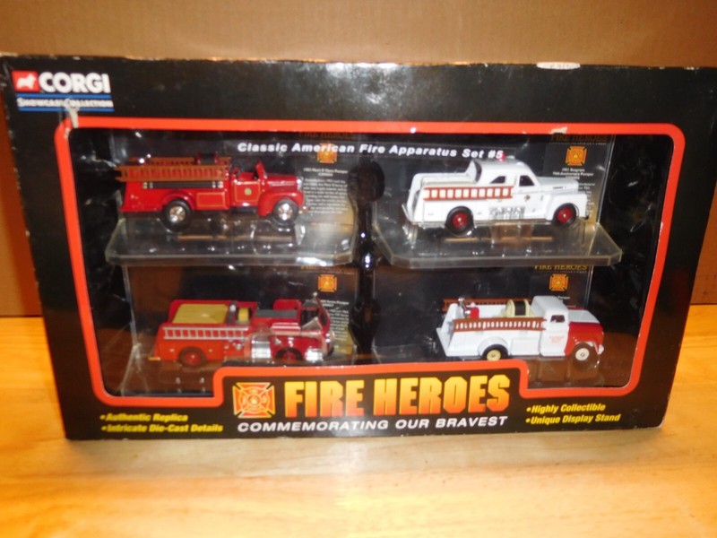 Corgi Fire Heroes-Classic American Fire Apparatus Set #5
