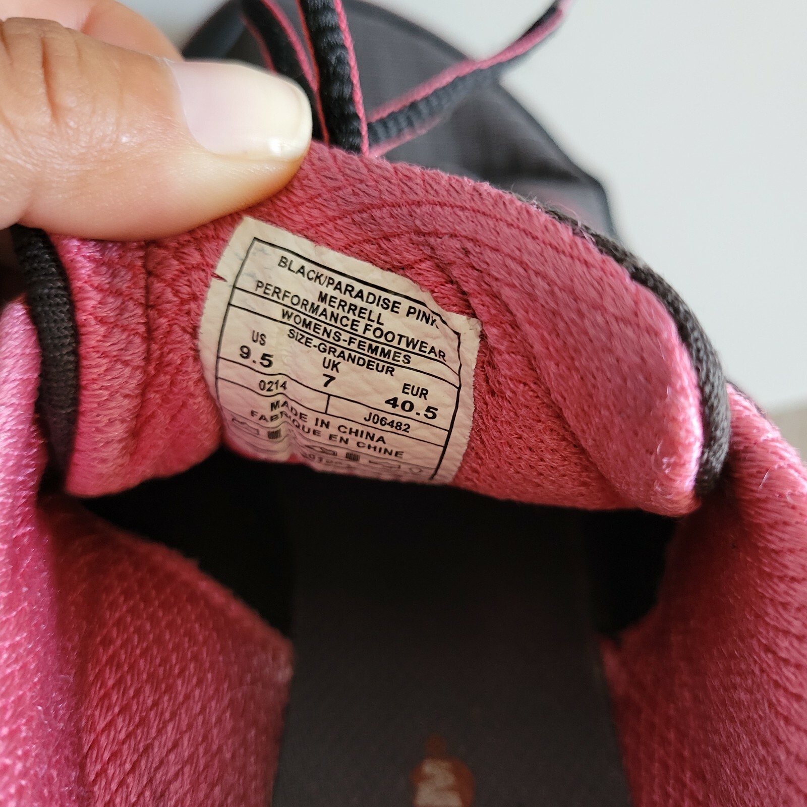 MERRELL Scarpe da Trail Running Donna All Out Rush Nero Rosa Paradiso Taglia 9 5