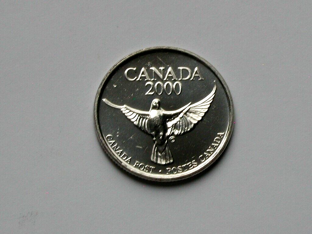 2000 Postes CANADA Post Millennium Keepsake Medal - AU+ lustre