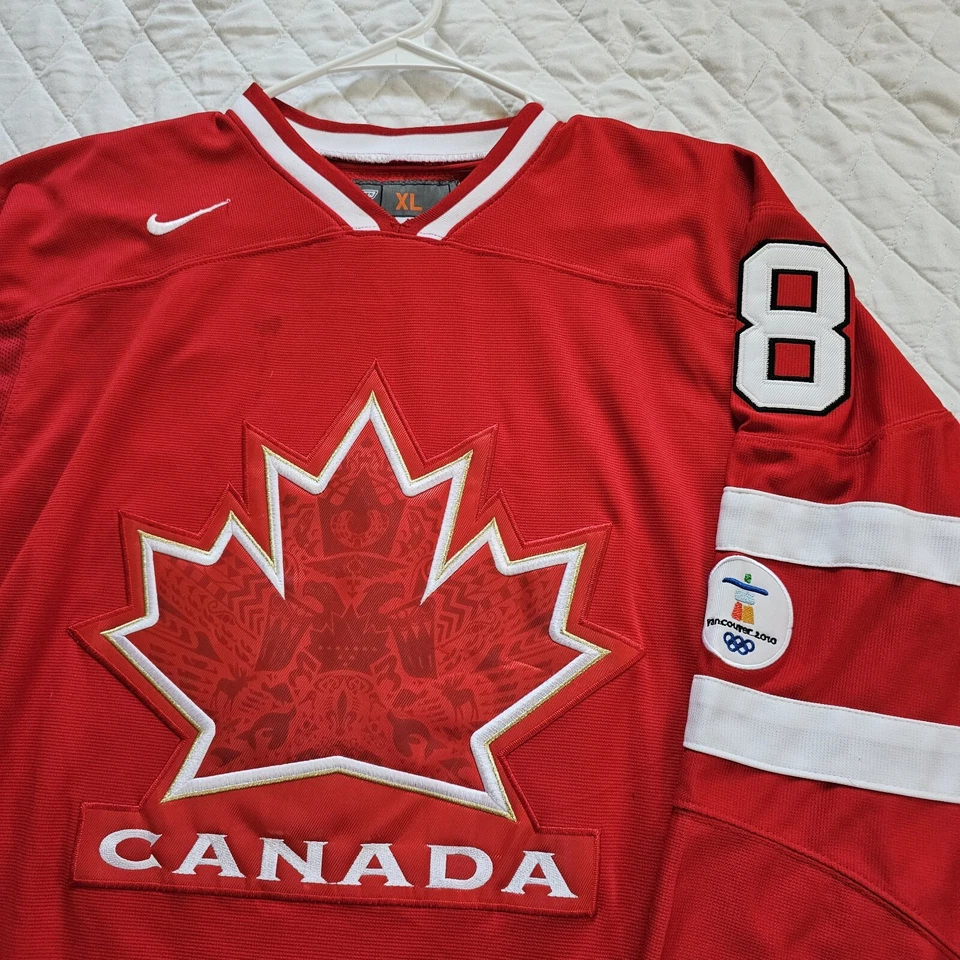 Camiseta deportiva roja Nike Bauer 2010 Canadá Vancouver Olympics #18 Mike Richards para hombre XL Foto 2 de 4
