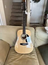 Mitchell D-120s-12e/n 12 String Electric Acoustic Guitar With Soft Case