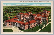 Women's Dormitory, University of Colorado at Boulder, CO. Vintage Postcard TS-75