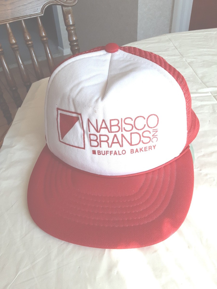 Casquette Trucker Vintage BRINK'S INC - Années 80 - Rouge Et Blanc - Snapback - État Occasion Propre