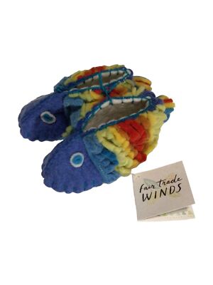 NEW Colorful FAIR TRADE WINDS Wool Slipper Moccasins #220