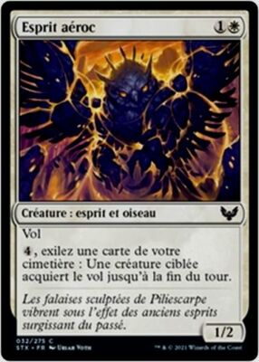 MTG Magic STX - [x4] Stonerise Spirit/Esprit aéroc, French/VF