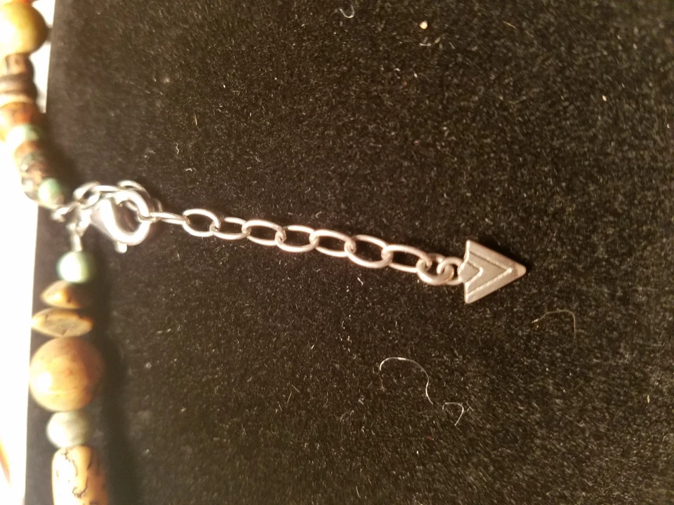 Silpada Howlite, Turquesa, Coco, Madera, Shell, MOP, Coco, Salwag y Cuello SS Foto 4 de 4