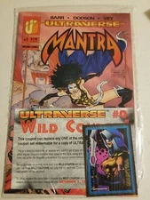 Mantra #1 Sealed polybag with trading card First Appearance Malibu Ultraverse