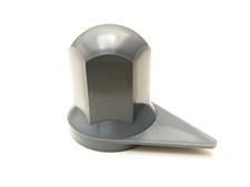 10x Radmutterkappen mit Positionsanzeige Ø32 mm Grau LKW Radmutterabdeckung