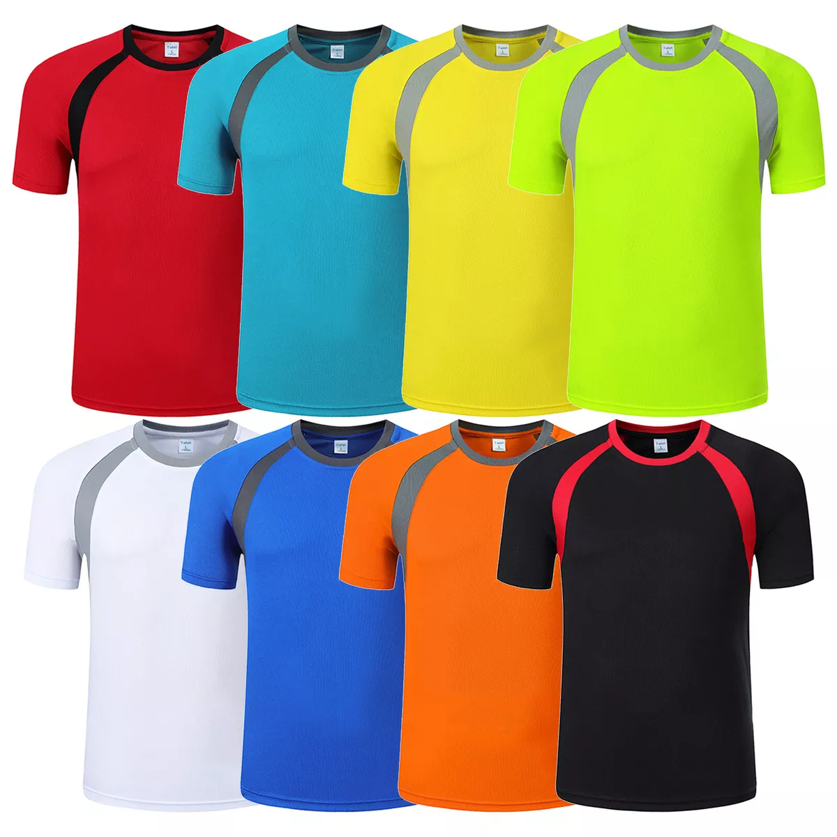 Men's Short Sleeve Rash Guard Swim Shirts Quick Dry Gym Running Athletic  T-Shirt