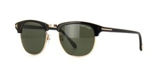 Tom Ford HENRY FT 0248 Black Light Rose Gold/Grey Green (05N) 51mm Sunglasses