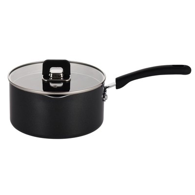 Nutrichef Saucepan Pot 1.5 qrt w/ Lid-Non-Stick, works w/ NCCWSTKBLK (Black)