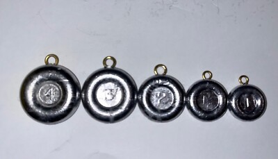 River Sinker Fishing Weight oz, oz, oz, oz, oz Coin Sinker 
