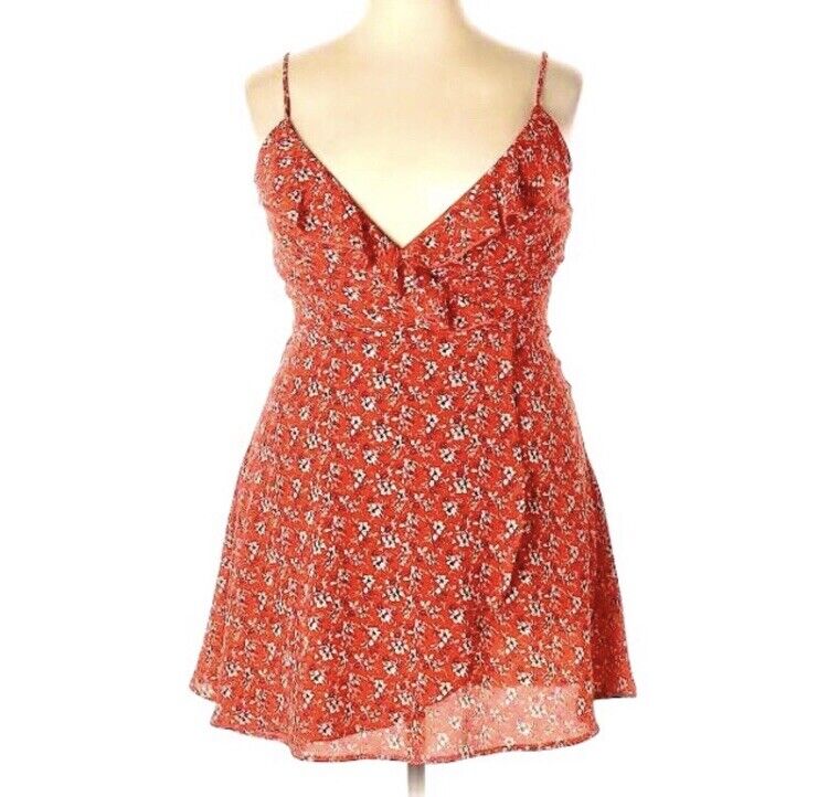 lacey sundress floral red - image 1