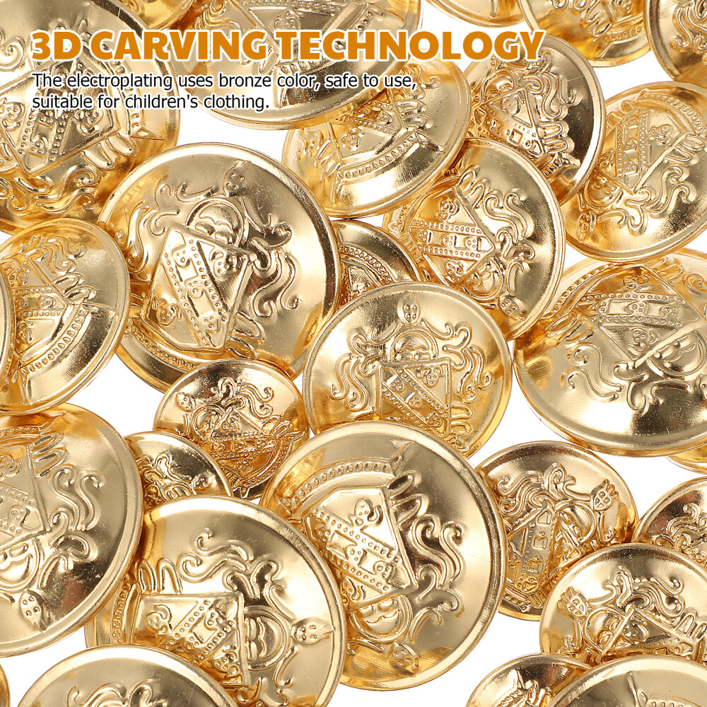 個人装備 vintage change button Monogram Dlp Gold Tone Button Set, True Vintage, Old Stock