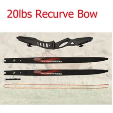 60”Recurve Bow 20lbs NIKA Brotherhood for Archery Hunting ILF Competition Style 