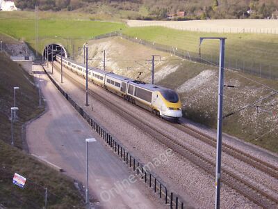 Foto 12x8 Ein Eurostar taucht aus dem North Downs Tunnel Kit's Coty Headi c2010