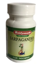 2 Packs Baidyanath Ayurvedic Sarpagandha 50 Tablets For High Blood Pressure 