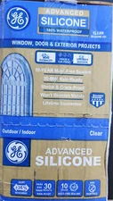 (12-pack) Advanced Silicone 2 Caulk 10.1 oz Window and Door Sealant Clear