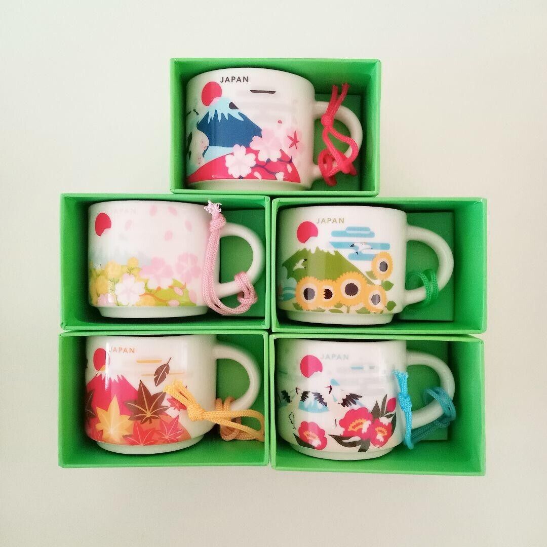Starbucks Japan Mini Mug Complete set of 5 You Are Here Collection 59ml