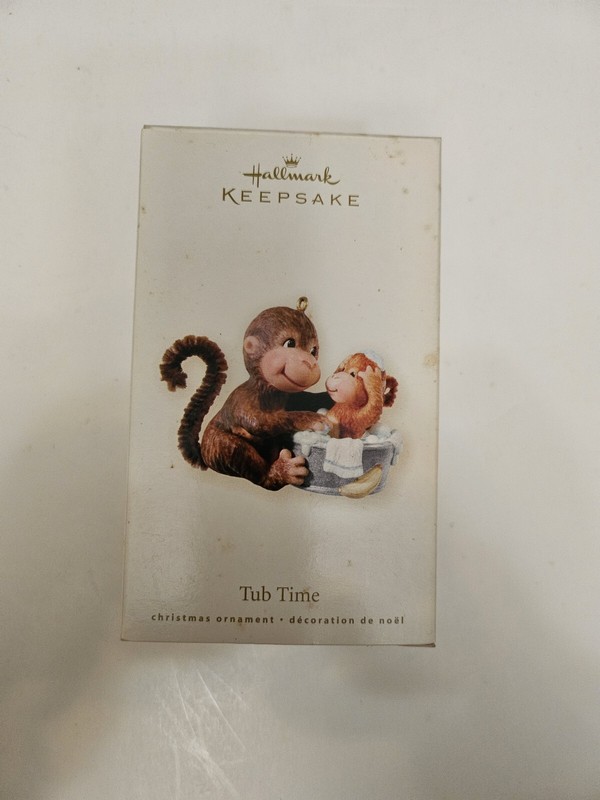 Hallmark Keepsake Ornament Christmas  2008 Tub Time by Tammy Haddix New Monkey