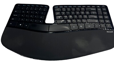 Microsoft 1559 Black Wireless Sculpt Ergonomic Surface Edition Keyboard No Dongl