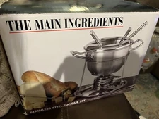 The Main ingredients Fondue Set Stainless Steel Missing Forks