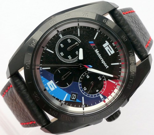 BMW Motorsport M Style Power Racing Performance Car Accessory Watch Chronograph - Picture 10 of 24