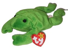 CT* Ty Beanie Baby LEGS the Frog 9" (PVC Pellets) MWCT Plush Stuffed Animal Toy