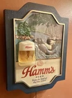 RARE VTG 1970’s Hamm's Beer Lighted 3-D type Sign Hamms Bear Rafting ***tk