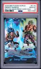 2026 DRAGON BALL SUPER FUSION WORLD BATTLE HOUR #E-141 ENERGY MARKER PSA 10