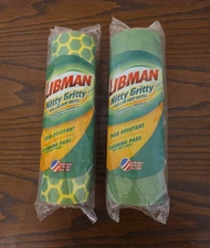Libman Nitty Gritty Roller Mop Refill pack, 2 Count (Pack Yellow, Green)