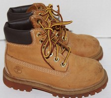 TIMBERLAND Primaloft 200 gram WHEAT Ankle BOOTS Lace Up 12809 KID'S Youth US 9