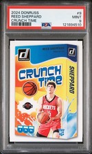 2024 PANINI DONRUSS CRUNCH TIME #9 REED SHEPPARD PSA 9