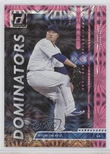 2020 Panini Donruss Dominators Pink Fireworks Hyun-Jin Ryu #D-6 1b0