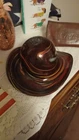 Dave Fetty Art Glass Handblown Signed Derby Hat Rare 47 Years At Fenton