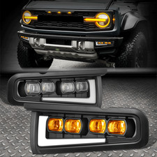 Led Projector Fog Lights Bumper Daytime Running Lamp Drl For 21-25 Ford Bronco Led Projector Fog Lights Bumper Daytime Running Lamp Drl For 21-25 Ford Bronco