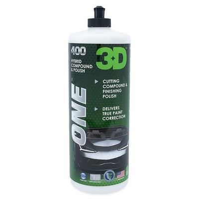 3D One Cutting Compound and Finishing Polish 32 oz Paint Correction  Pro Grade